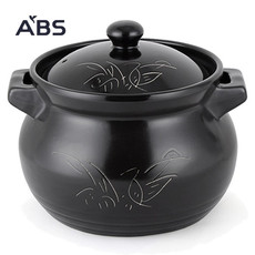 ABS爱彼此 陶瓷大容量汤煲明火炖锅（5L） 聚能积热 煲出好味道 满足4-6口之家需求