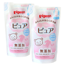 贝亲/PIGEON 日本进口宝宝专用洗衣液补充装720ml*2袋 婴儿衣物清洗剂