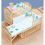 可抽拉婴儿床摇篮床小床实木拼接大床新生无漆宝宝床可移动多功能