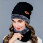 塔尔卡森 帽子男女士韩版针织毛线帽保暖套头冬季加绒帽子潮户外围脖套头帽