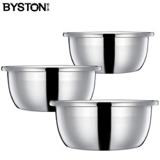  栢士德 BYSTON 欧式多用盆3个不锈钢多用盆洗菜盆18+20+24CM