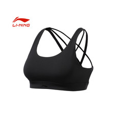 李宁/LI NING 训练系列女子中度支撑紧身运动胸衣2021年夏季AUBR024