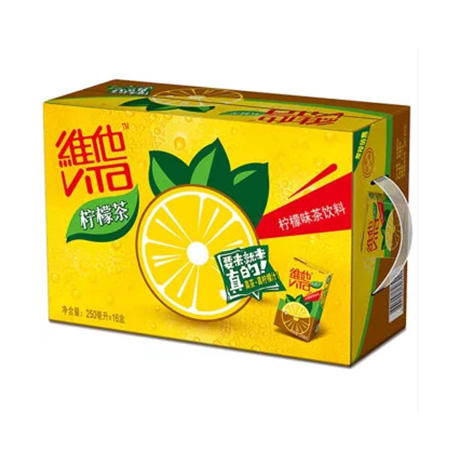 維他奶 維他低糖檸檬茶飲料 250ml*16盒 整箱裝