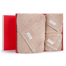 三利 纯棉方巾毛巾浴巾3件套 高级礼盒套巾 健康舒适 婴儿可用