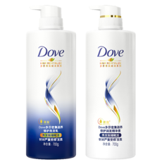 多芬/DOVE 洗护发套装 密集滋养修护洗发乳700ml +护发素700ml