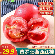 【领劵立减10元 】山东普罗旺斯生吃西红柿 新鲜沙瓤自然熟水果番茄粉柿子5斤包邮