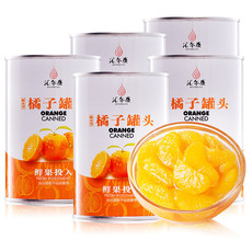 汇尔康 新鲜糖水橘子罐头 水果桔子罐头 425gx5罐