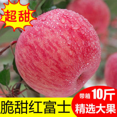  陕西红富士苹果水果新鲜批发冰糖心当季整箱10斤
