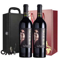  澳洲原瓶进口红酒荣耀设拉子珍藏干红葡萄酒礼盒2支装